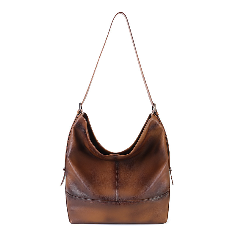 Women’s Vintage Top-Grain Cowhide Shoulder Bag - Image 5