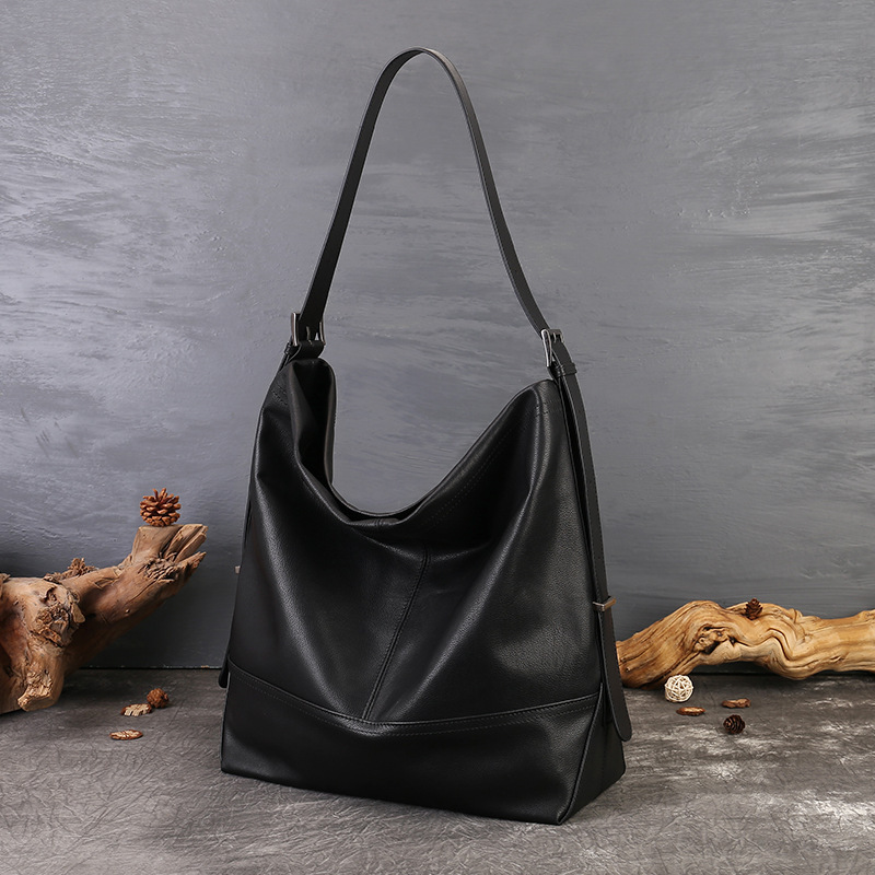 Women’s Vintage Top-Grain Cowhide Shoulder Bag - Image 2