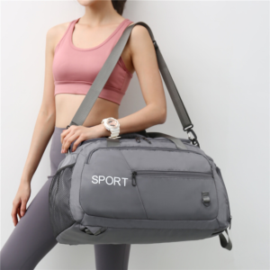 Large-Capacity Travel Gym Bag with Shoe Compartment