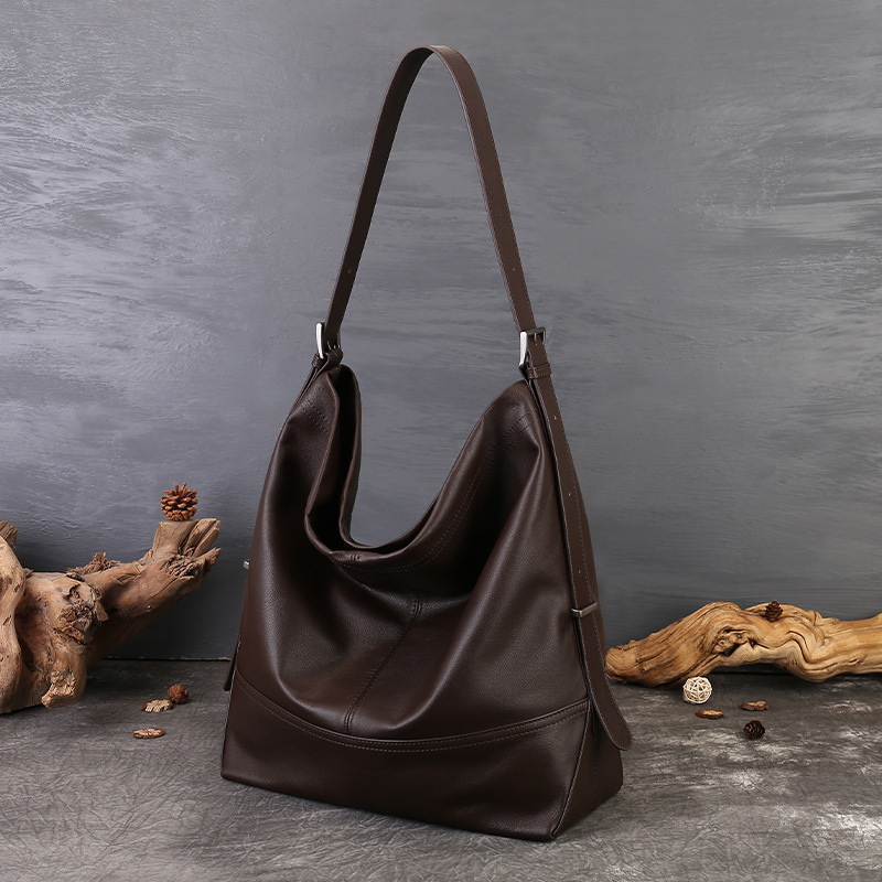 Women’s Vintage Top-Grain Cowhide Shoulder Bag - Image 7