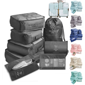 Multi-Piece Travel Packing Cube Organizer Set