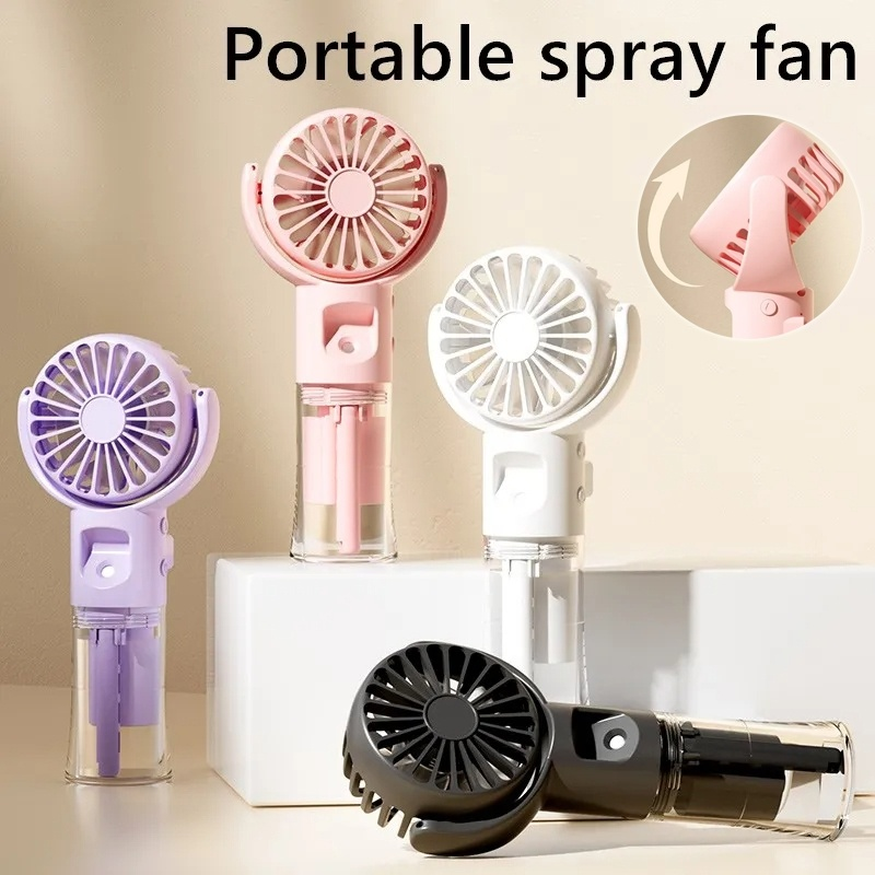 Portable 4-Speed Rechargeable Mist Fan