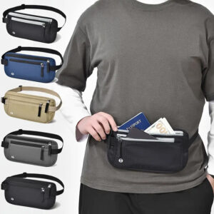 RFID Travel Waist Bag for Passport & Essentials