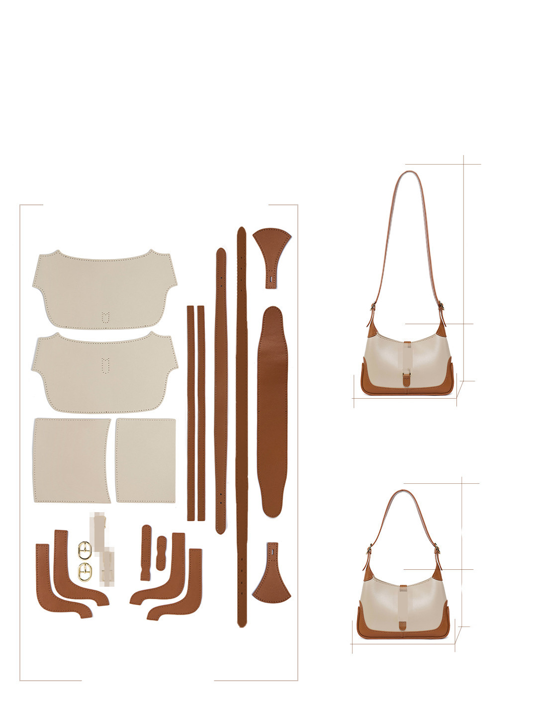 Women’s Premium Cowhide Saddle Shoulder Bag – Genuine Leather - Image 2